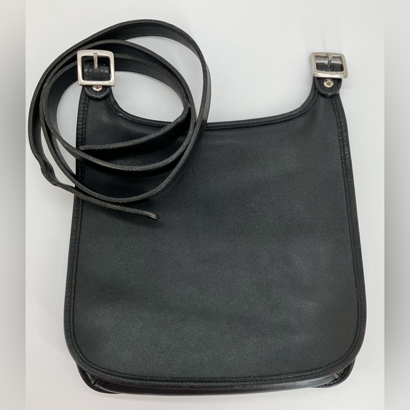 Vintage COACH Black #9135 Small Hippie Flap with Nickel Hardware - Picture 13 of 13